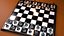 Metallic chrome chess set blender