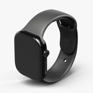 Apple Watch Series 10 Black with Rubber Strap and Display Off