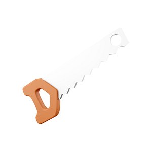 3D 3D  Hand saw in model