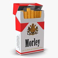 Opened Cigarettes Pack Morley