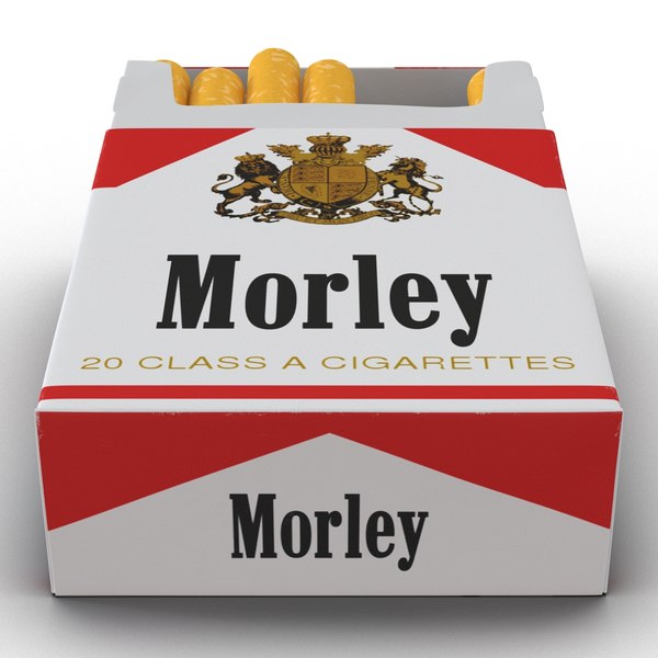 3d opened cigarettes pack morley