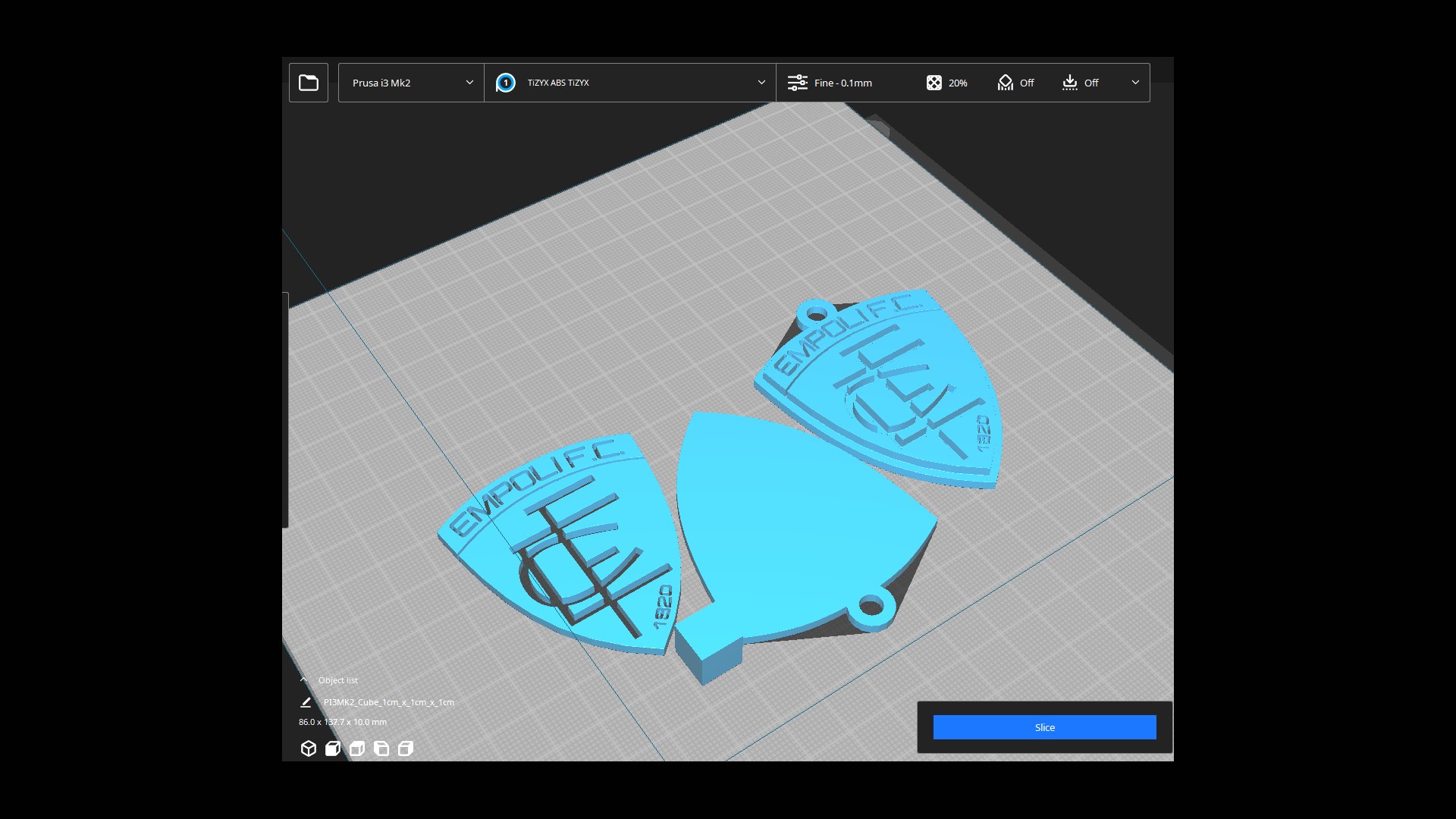 Empoli Logo Shield Printable And Renderable Keychan 3D Model ...