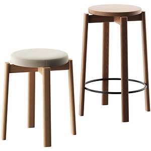 3D Audo Passage Stool and Bar Chair