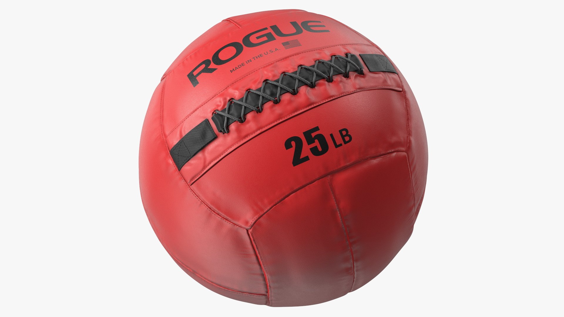Red Fitness Medicine Ball 3D model preview