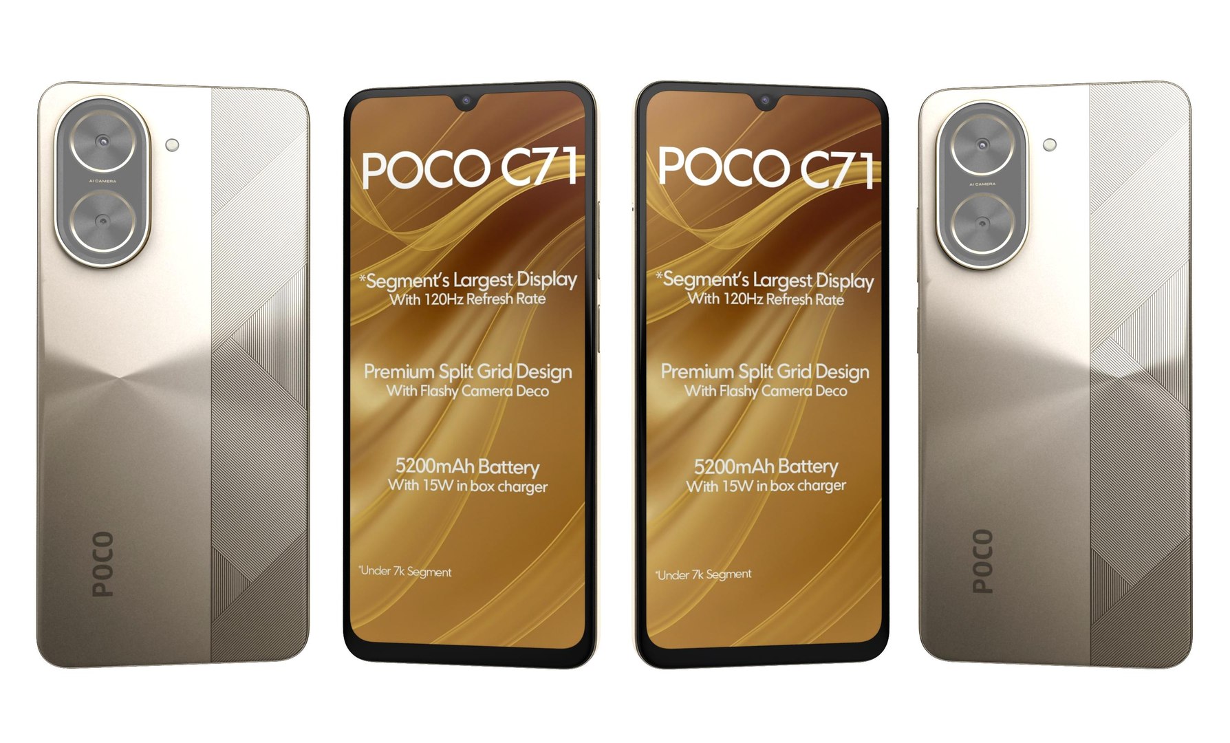 3D Xiaomi Poco C71 Gold - TurboSquid 2392098