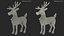 Christmas Reindeer Cartoon Basic Pose