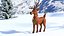 Christmas Reindeer Cartoon Basic Pose