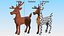 Christmas Reindeer Cartoon Basic Pose