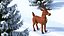 Christmas Reindeer Cartoon Basic Pose