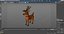 Christmas Reindeer Cartoon Basic Pose