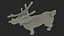 Christmas Reindeer Cartoon Basic Pose