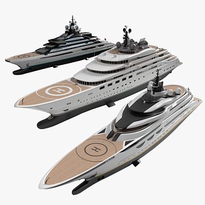 3D Lurssen Superyacht Collection 2022