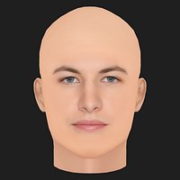 Low Poly Tye Sheridan Head