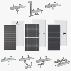 Wired Solar Panel and Mounting Kit Pack