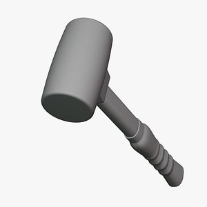 Rubber Mallet - Geometry Only No Textures No Materials