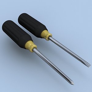 3ds max philips straight blade screwdrivers