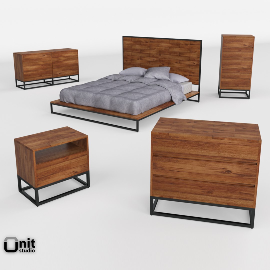 3D Logan Industrial West Elm Model TurboSquid 1277476