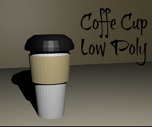 Cup Coffe Low Poly