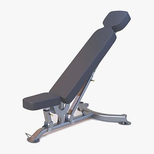 3D model FLAT-INCLINE BENCH - Professional 3D Gym Model