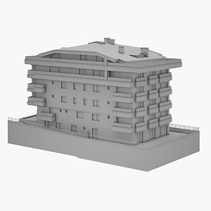 3D Apartment Building 03 model