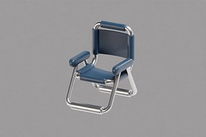 Camping Chair Cartoon 3D model