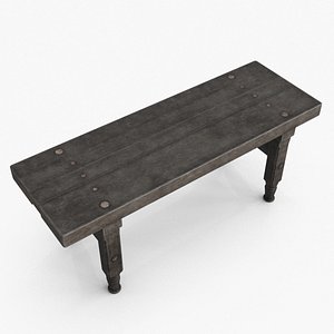 3D model Old Vintage Table