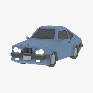 Low poly Car 02 3D model