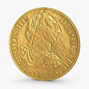 3d max gold doubloon
