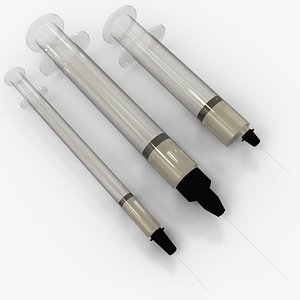 syringe medicine 3D model
