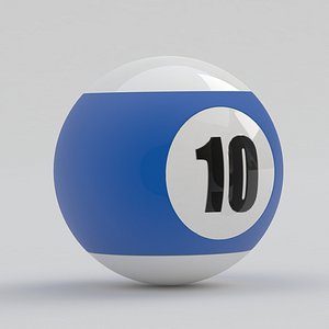 3D model Pool Snooker Ball 10