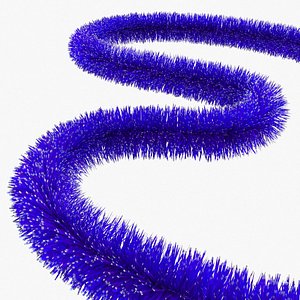 christmas tinsel 3D model