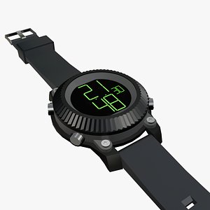 Electronic wrist watch 3D