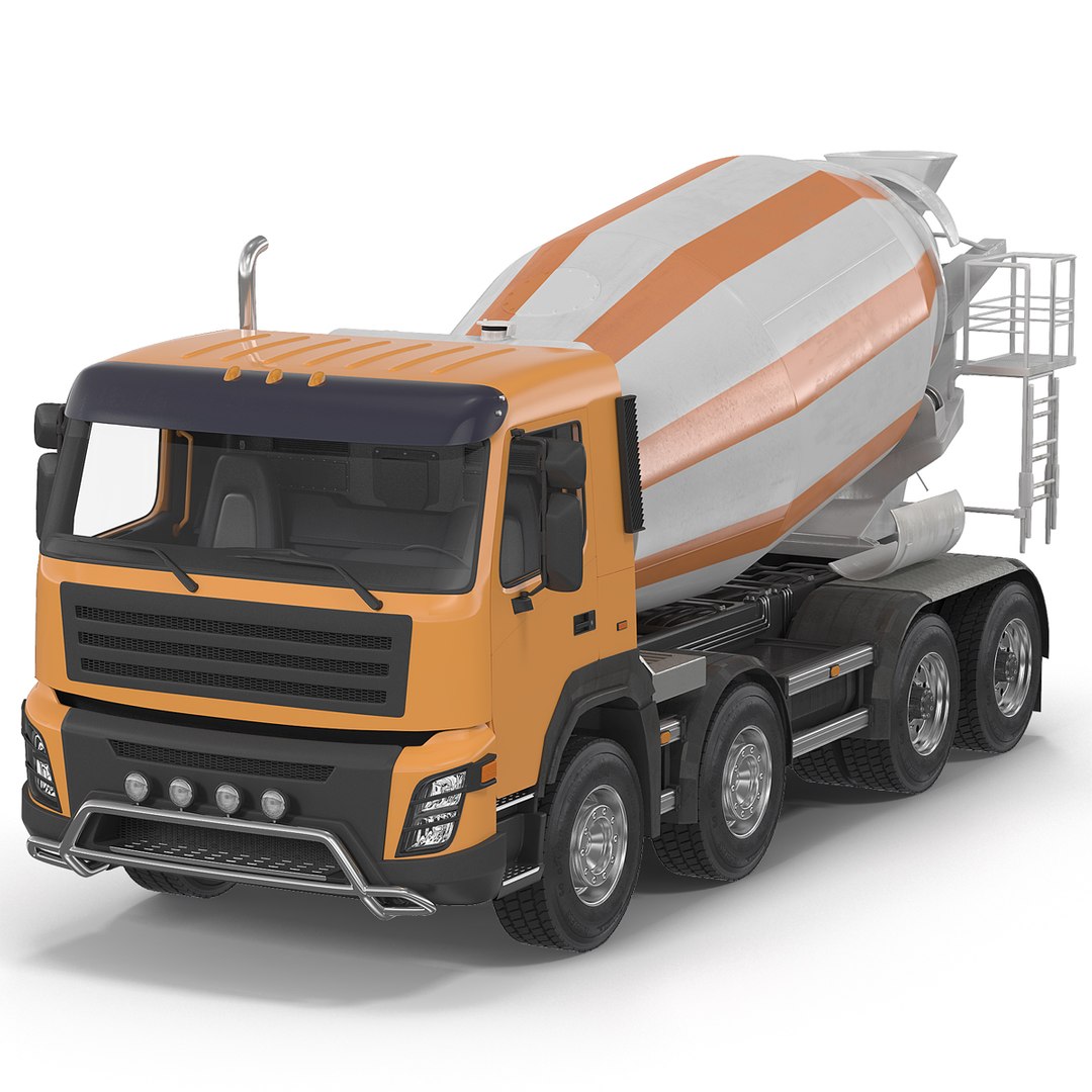 Cement Mixer Vehicle Generic 3D Model 3D model preview