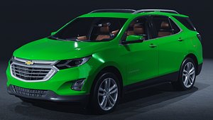 2018 Chevrolet Equinox Premier 3D Model  Compact American SUV Modern Family Crossover
