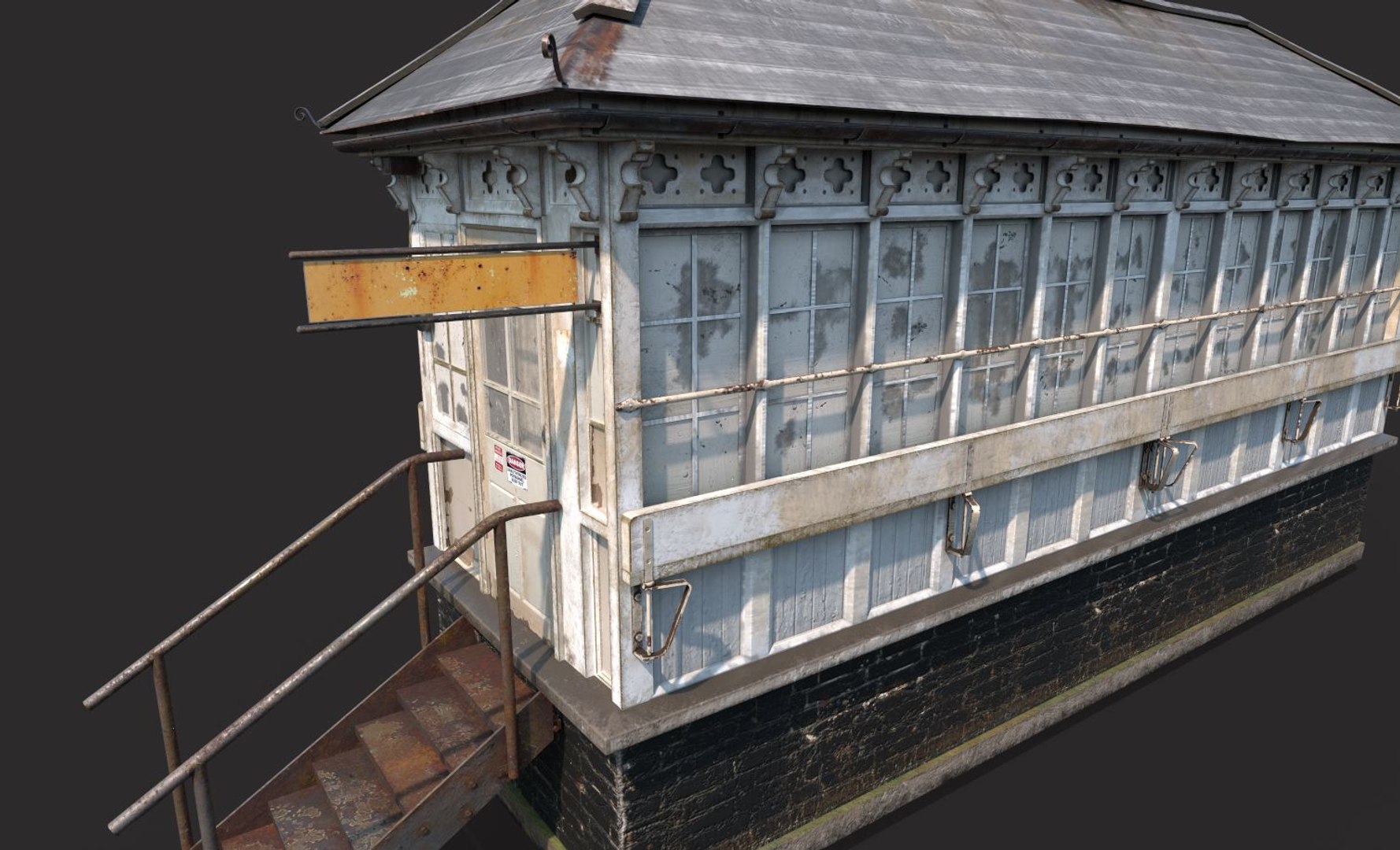 Old Signal Box 3D Model - TurboSquid 2084517