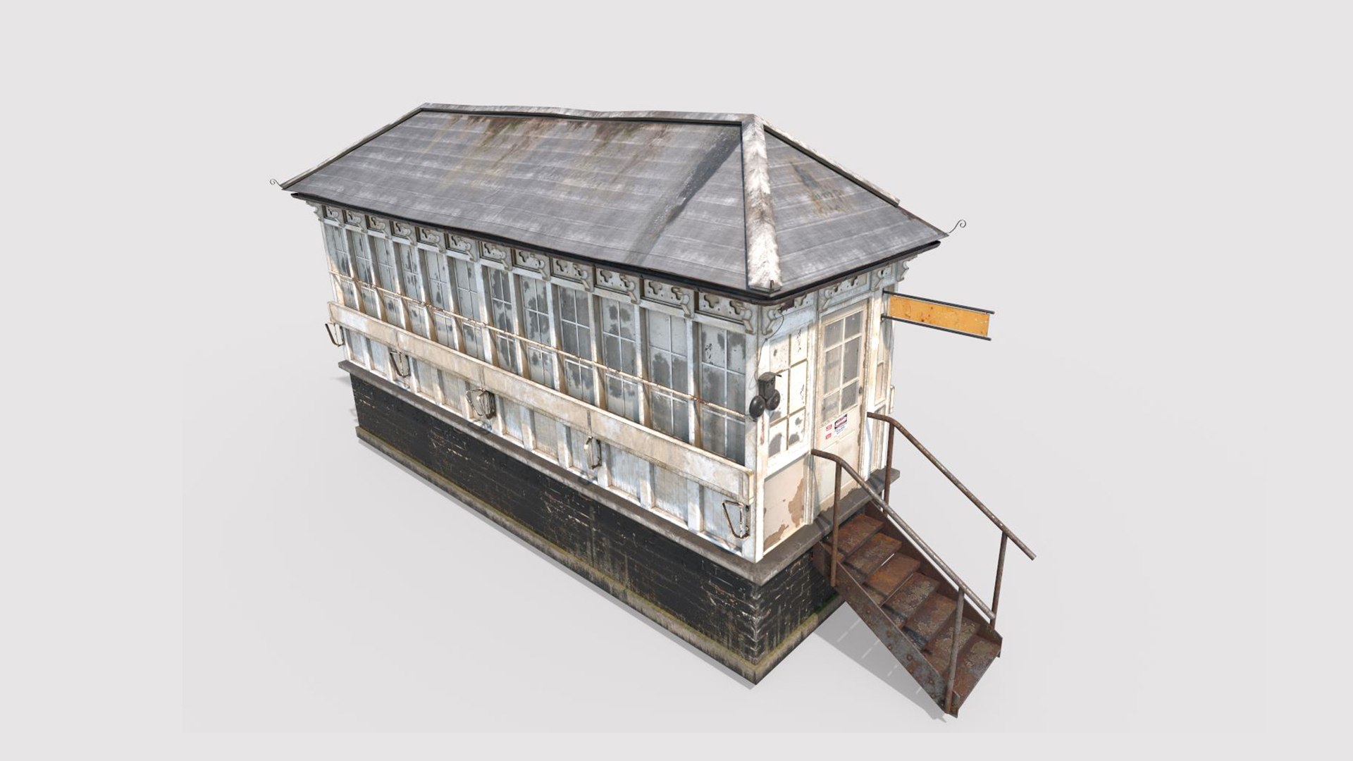 Old Signal Box 3D Model - TurboSquid 2084517