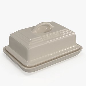 European Butter Dish Le Creuse White model