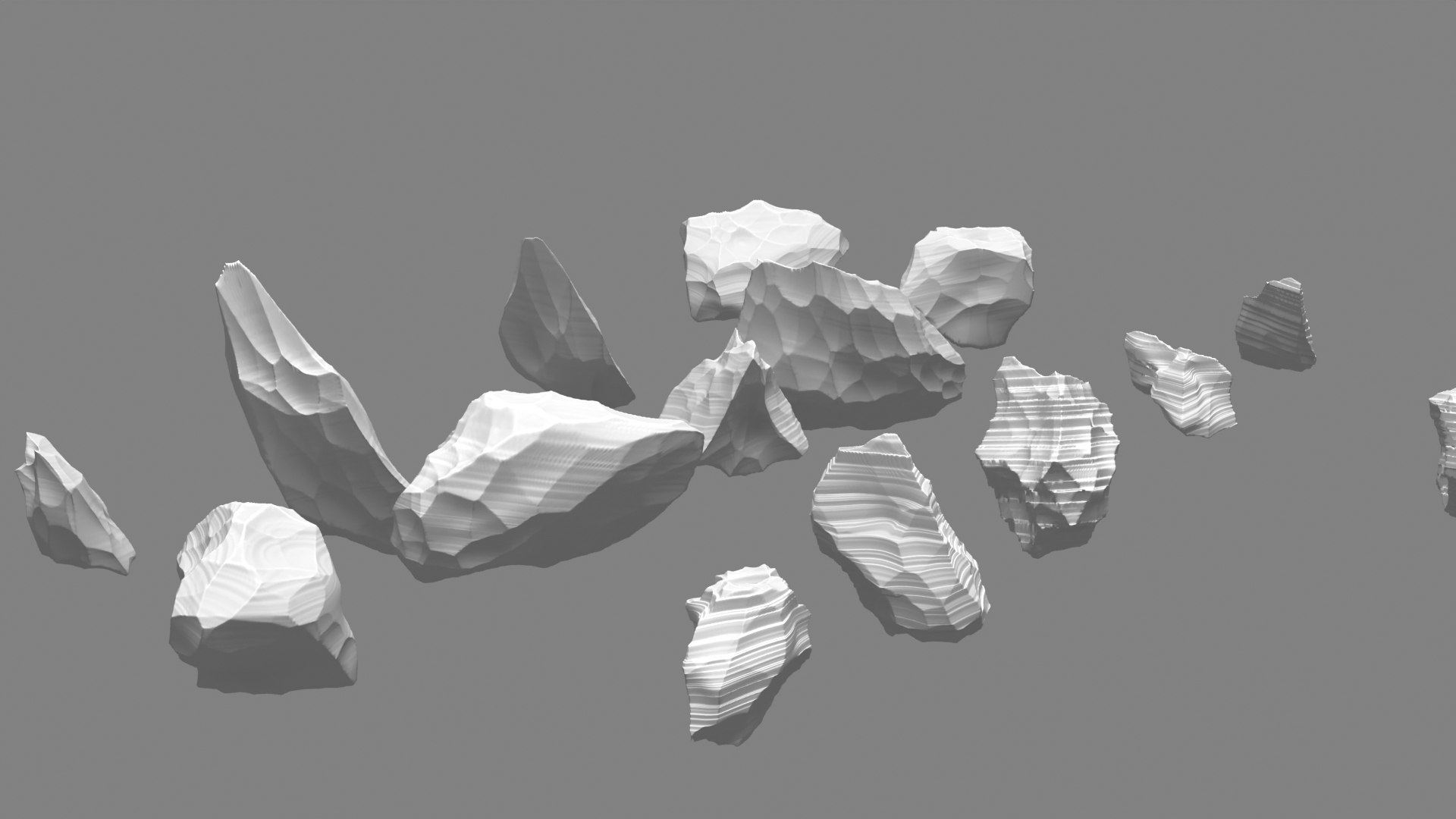 3D Model Obsidian Rocks HD Pack - 15 Pieces - TurboSquid 1746242