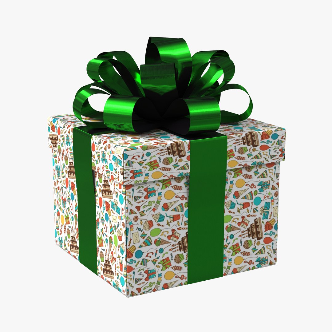 Giftbox 3D Model 3D model preview