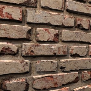3d brick wall 03 model