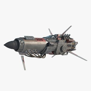 3D Future sci-fi style space fighter