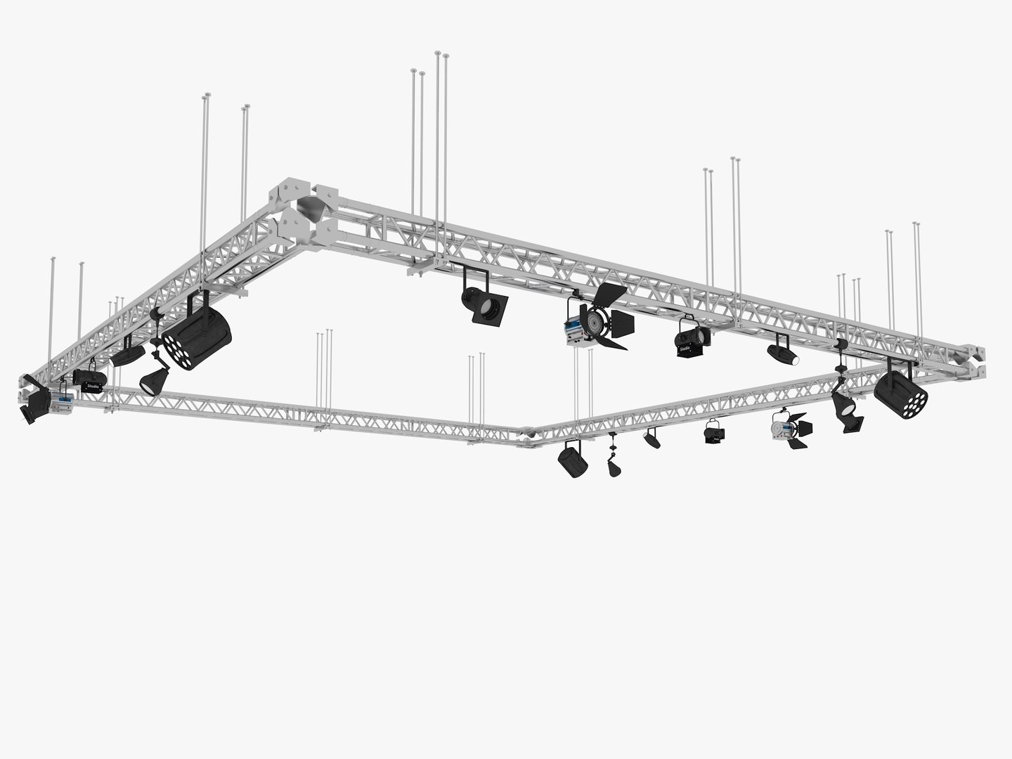 Light Truss 3 3D Model - TurboSquid 2085068