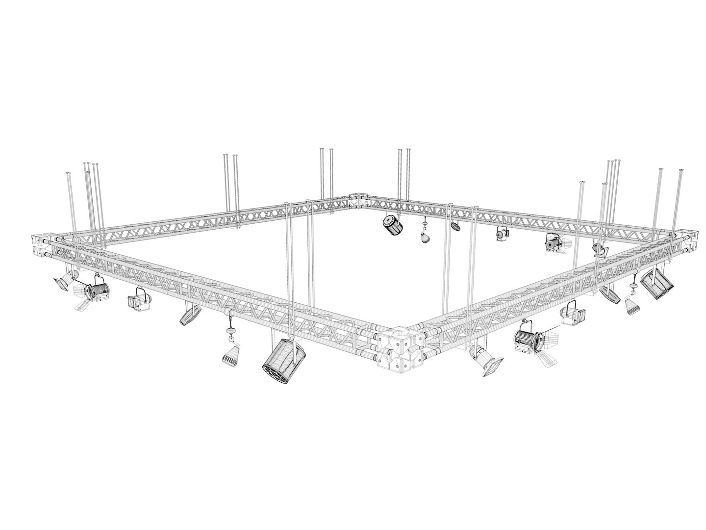 Light Truss 3 3D Model - TurboSquid 2085068