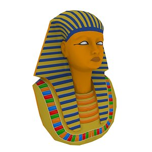 3d pharaoh head model