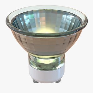 Spot Light Bulb Glowing 3D Model