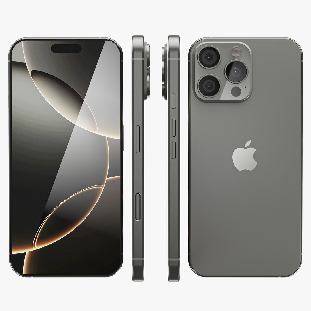 iPhone 16 Pro Max 3D model https://p.turbosquid.com/ts-thumb/9c/snPy2A/JQ/16promaxnatural01/jpg/1726226316/1920x1080/fit_q87/839dc8d45a7ff747b3eab8175bf6f67314351d5e/16promaxnatural01.jpg