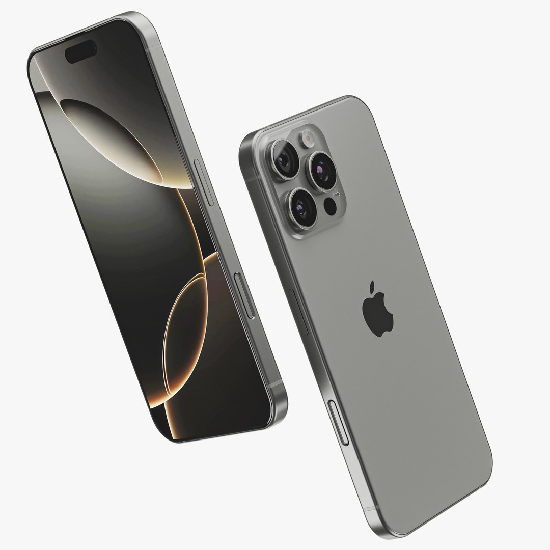 iPhone 16 Pro Max 3D model https://p.turbosquid.com/ts-thumb/9c/snPy2A/Yw/16promaxnatural03/jpg/1726226318/1920x1080/fit_q87/d2542fdbd3d4e9d3a2ba60529349267beb892834/16promaxnatural03.jpg