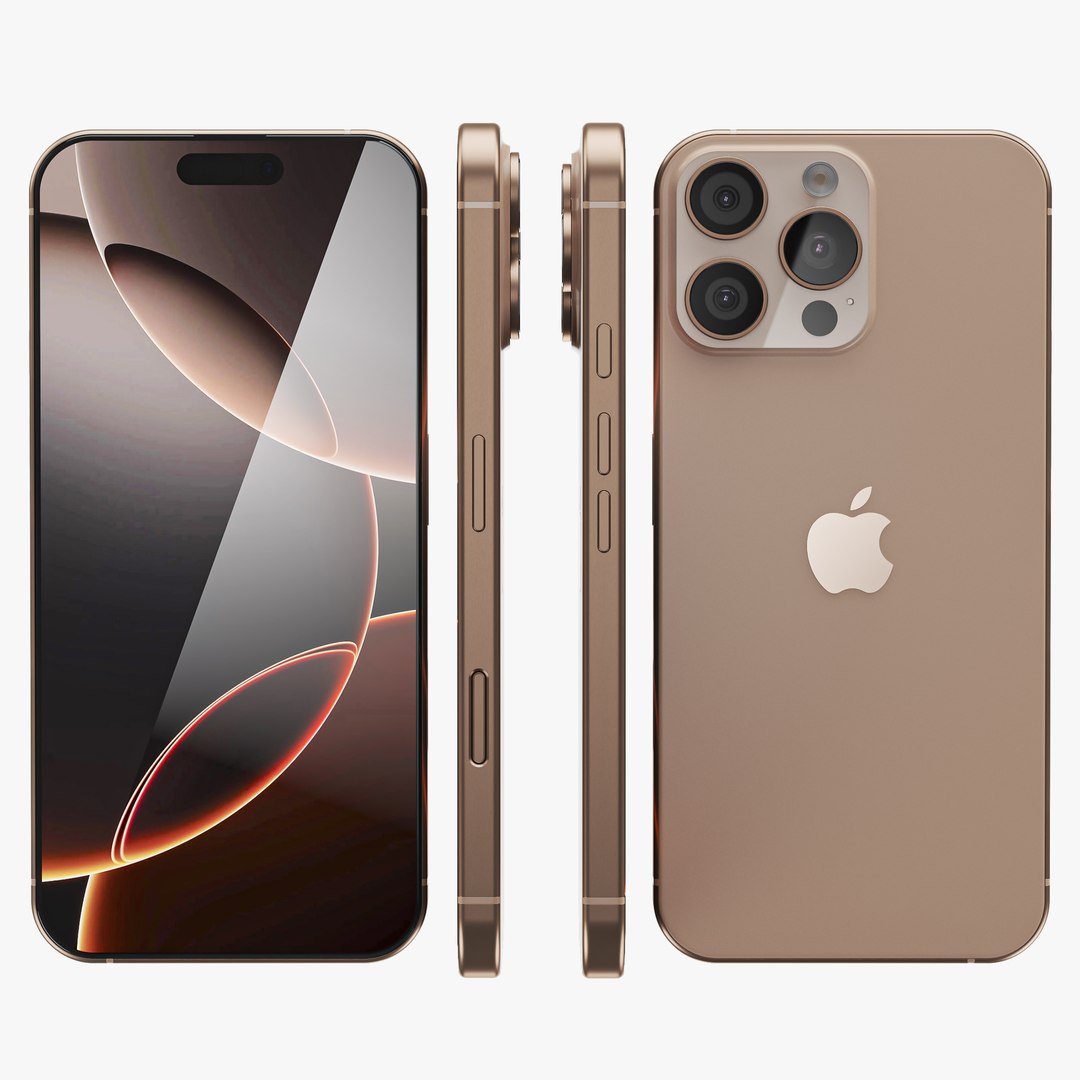 iPhone 16 Pro Max 3D model https://p.turbosquid.com/ts-thumb/9c/snPy2A/rj/16promaxdesert01/jpg/1726226313/1920x1080/fit_q87/5e6d52586ceb9baddc876edc6c85389bcca368fb/16promaxdesert01.jpg
