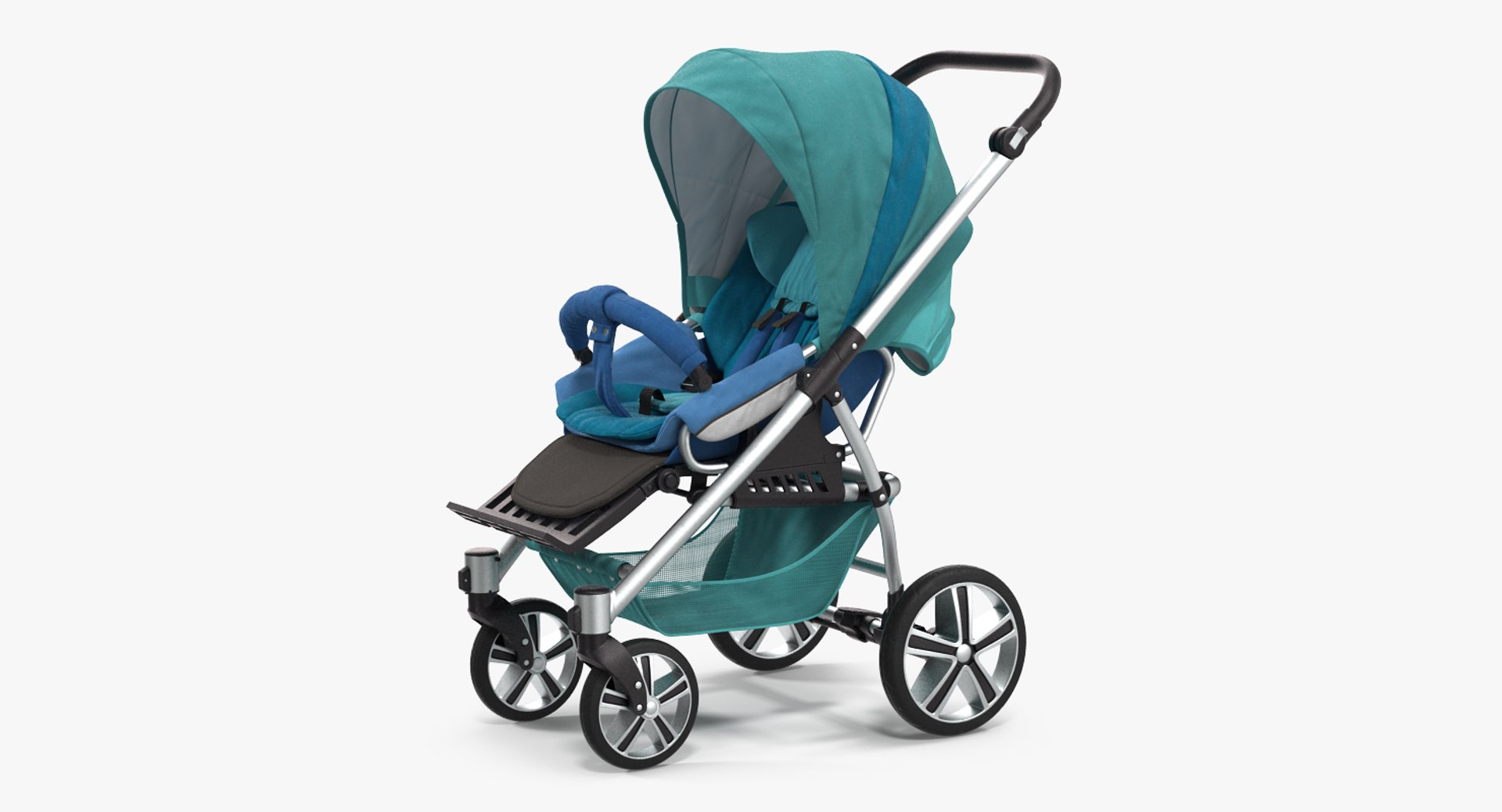 Baby Carriage 3D model preview