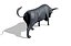 3d model rigged bull